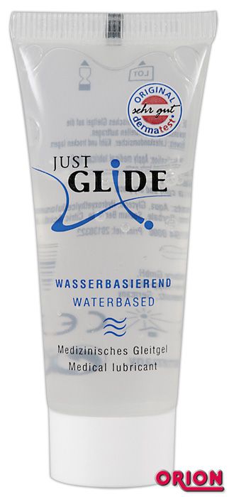 Вагинальная смазка на водной основе JUSTGLIDE - 20 мл. - Orion - купить с доставкой в Сочи