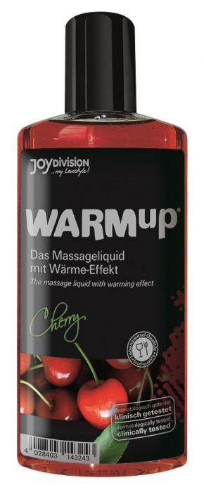 Разогревающее масло WARMup Cherry - 150 мл. - Joy Division - купить с доставкой в Сочи