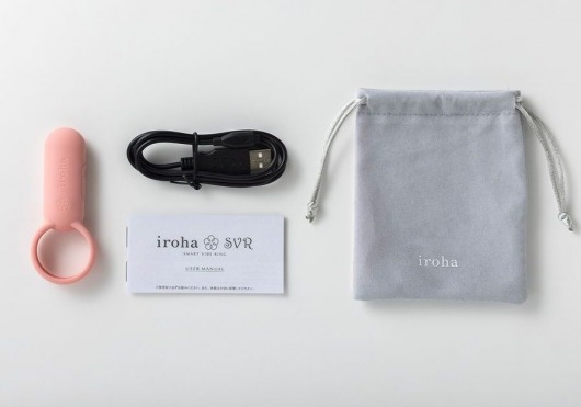 Коралловое эрекционное кольцо Iroha SVR Coral Pink - Tenga - в Сочи купить с доставкой