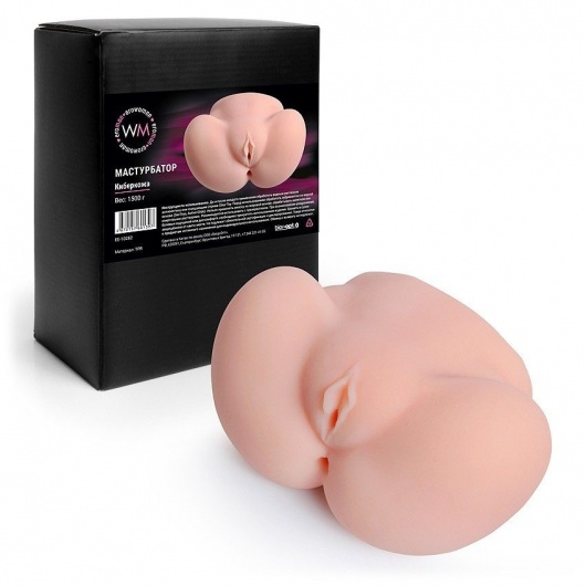 Реалистичный мастурбатор с двумя функциональными отверстиями - Erowoman-Eroman - в Сочи купить с доставкой