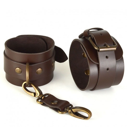 Коричневые наручники IDEAL - Sitabella - купить с доставкой в Сочи