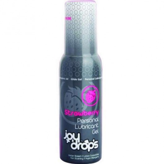 Смазка на водной основе со вкусом клубники JoyDrops Strawberry - 100 мл. - JoyDrops - купить с доставкой в Сочи
