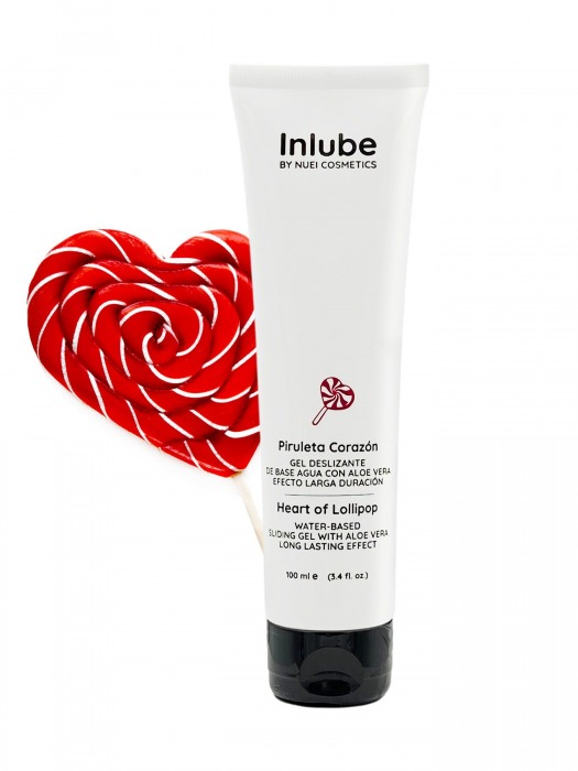 Смазка на водной основе Nuei Inlube Lollipop с алоэ вера и ароматом леденцов - 100 мл. - Nuei cosmetics - купить с доставкой в Сочи