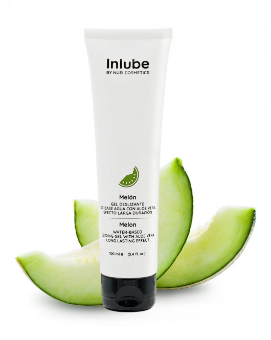 Лубрикант на водной основе Nuei Inlube с алоэ вера и ароматом дыни - 100 мл. - Nuei cosmetics - купить с доставкой в Сочи