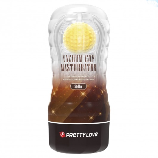 Прозрачный текстурированный мастурбатор Vacuum Cup Masturbator Stellar - Baile - в Сочи купить с доставкой