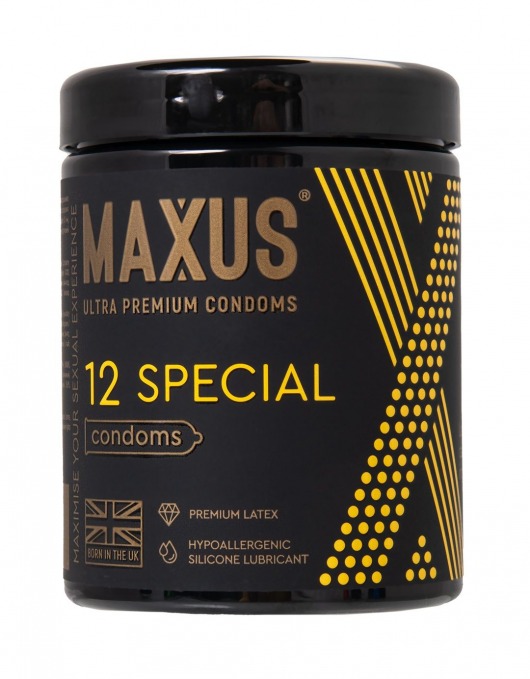 Презервативы с точками и рёбрами MAXUS Special - 12 шт. - Maxus - купить с доставкой в Сочи