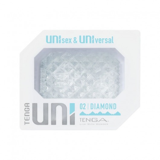 Прозрачный мастурбатор-стимулятор Tenga Uni Diamond - Tenga - в Сочи купить с доставкой