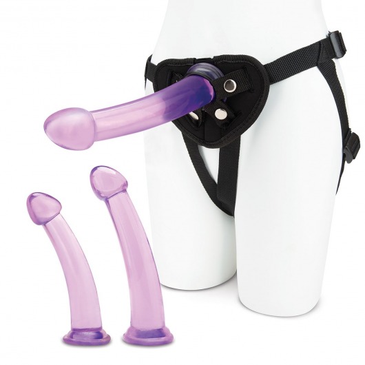 Тренировочный набор с тремя насадками Pegging Training Set - Lux Fetish - купить с доставкой в Сочи
