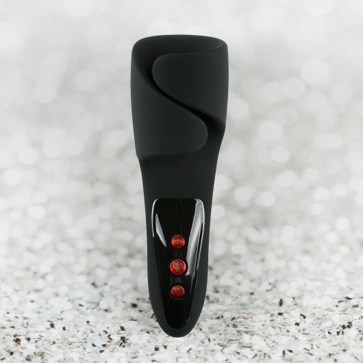 Черный вибромастурбатор с пульсацией Apollo - HOT planet - в Сочи купить с доставкой