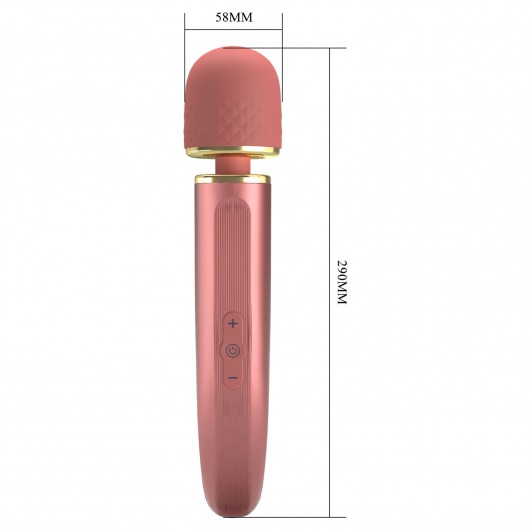 Персиковый жезловый вибратор Power Wand - 29 см. - Baile