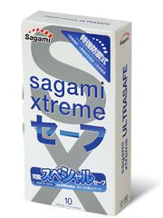 Презервативы Sagami Xtreme Ultrasafe с двойным количеством смазки - 10 шт. - Sagami - купить с доставкой в Сочи
