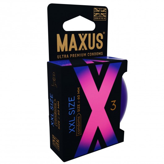 Презервативы Maxus XXL увеличенного размера - 3 шт. - Maxus - купить с доставкой в Сочи