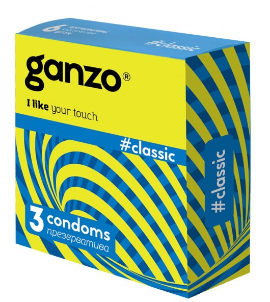 Классические презервативы с обильной смазкой Ganzo Classic - 3 шт. - Ganzo - купить с доставкой в Сочи