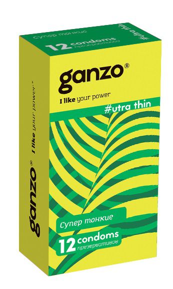 Ультратонкие презервативы Ganzo Ultra thin - 12 шт. - Ganzo - купить с доставкой в Сочи