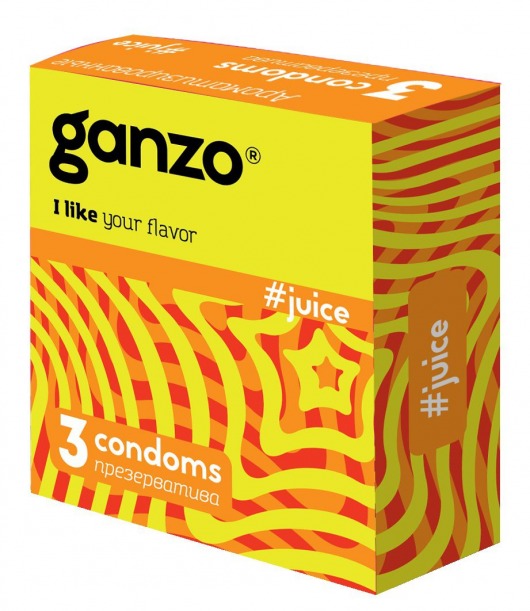 Ароматизированные презервативы Ganzo Juice - 3 шт. - Ganzo - купить с доставкой в Сочи