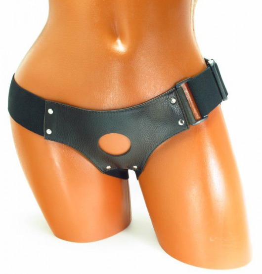 Трусики для страпона коричневого цвета - БДСМ Арсенал - купить с доставкой в Сочи