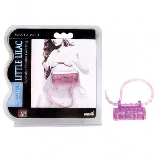 Эрекционное кольцо с вибратором LITTLE LILAC - Dream Toys - в Сочи купить с доставкой