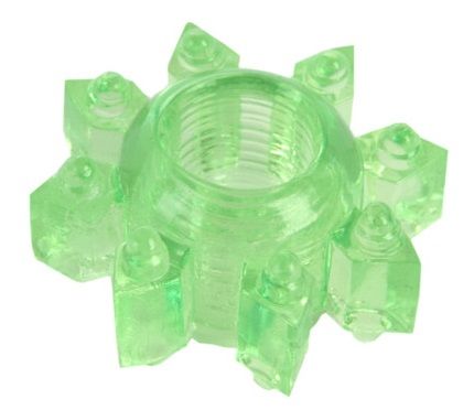 Зеленое эрекционное кольцо-звезда - Toyfa Basic - в Сочи купить с доставкой