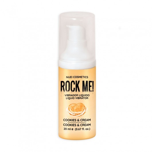 Жидкий вибратор Nuei Rock Me! с ароматом печенья и сливок - 20 мл. - Nuei cosmetics - купить с доставкой в Сочи