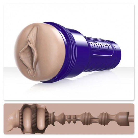Телесный мастурбатор-вагина Fleshlight Boost Bang - Fleshlight - в Сочи купить с доставкой