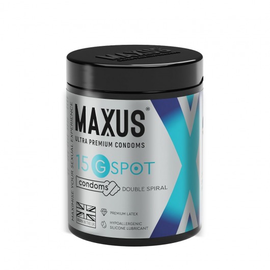 Гладкие презервативы Maxus G spot с двойной спиралью - 15 шт. - Maxus - купить с доставкой в Сочи