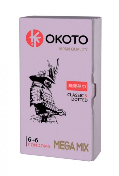 Презервативы OKOTO Mega Mix - 12 шт. - Sitabella - купить с доставкой в Сочи