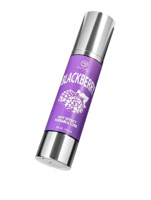 Массажное масло 2-в-1 Blackberry Hot Effect с разогревающим эффектом и вкусом ежевики - 50 мл. - Secret Play - купить с доставкой в Сочи