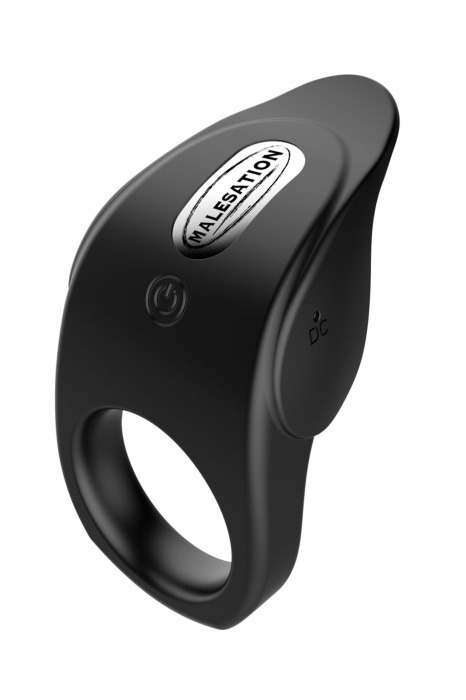 Черное эрекционное виброкольцо Vibro Lust Ring - MALESATION - в Сочи купить с доставкой