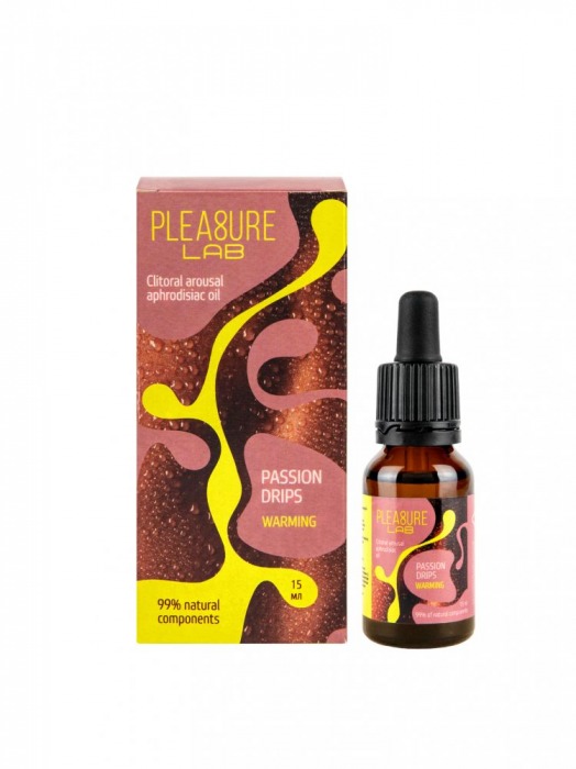 Капли с согревающим эффектом Passion Drips Warming - 15 мл. - Pleasure Lab - купить с доставкой в Сочи