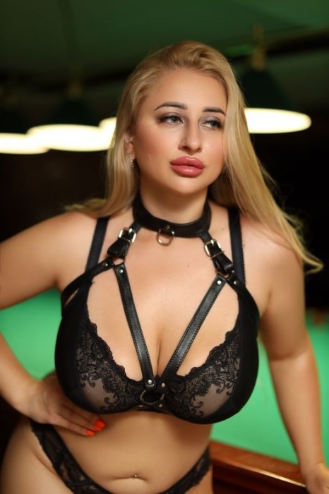 Черная кожаная сбруя с ошейником plus size из нежной кожи - БДСМ Арсенал - купить с доставкой в Сочи