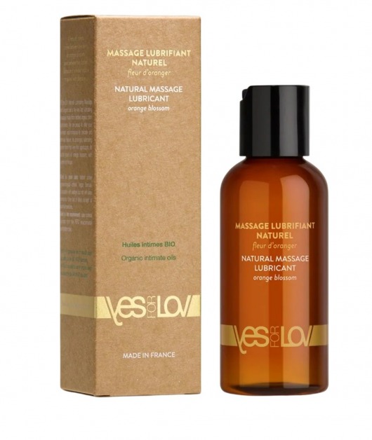 Натуральная массажная смазка Natural Lubricant Orange Blossom - 100 мл. - YESforLOV - купить с доставкой в Сочи