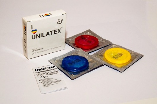 Разноцветные ароматизированные презервативы Unilatex Multifruits - 3 шт. - Unilatex - купить с доставкой в Сочи