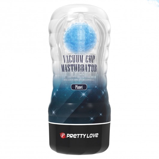 Прозрачный текстурированный мастурбатор Vacuum Cup Masturbator Planet - Baile - в Сочи купить с доставкой