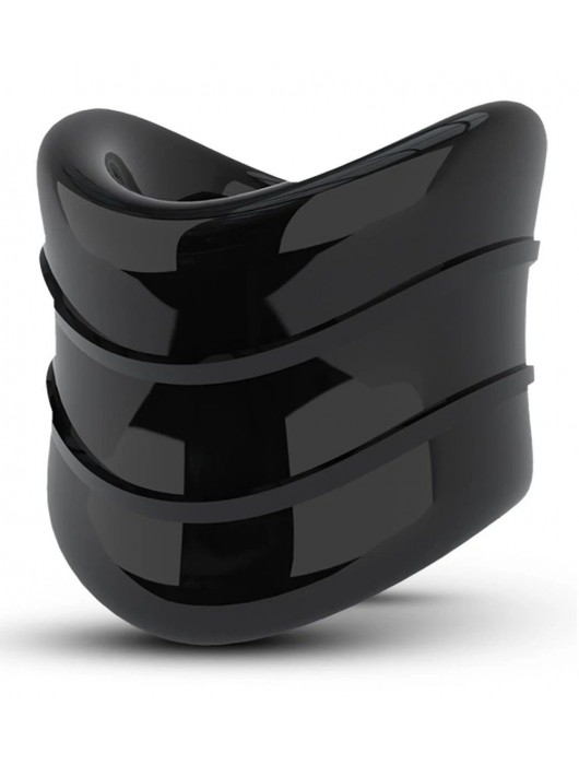 Черное эрекционное кольцо на мошонку Beef Ball Stretcher Snug X Long - Blush Novelties - в Сочи купить с доставкой