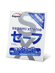Презерватив Sagami Xtreme Ultrasafe с двойным количеством смазки - 1 шт. - Sagami - купить с доставкой в Сочи