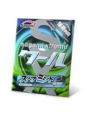 Презерватив Sagami Xtreme Mint с ароматом мяты - 1 шт. - Sagami - купить с доставкой в Сочи