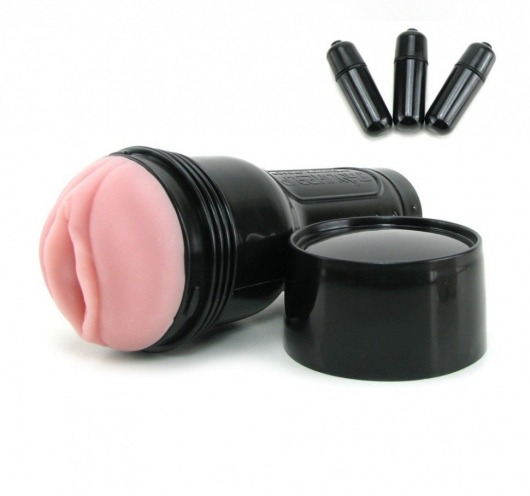 Мастурбатор-вагина Fleshlight - Vibro Pink Lady Touch с вибрацией - Fleshlight - в Сочи купить с доставкой