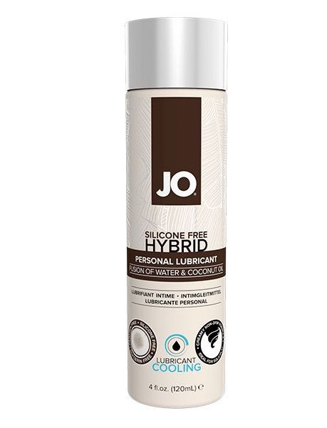 Водно-масляный лубрикант с охлаждающим эффектом JO Silicon free Hybrid Lubricant COOLING - 120 мл. - System JO - купить с доставкой в Сочи