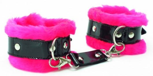 Розовые наручники с мехом BDSM Light - БДСМ Арсенал - купить с доставкой в Сочи