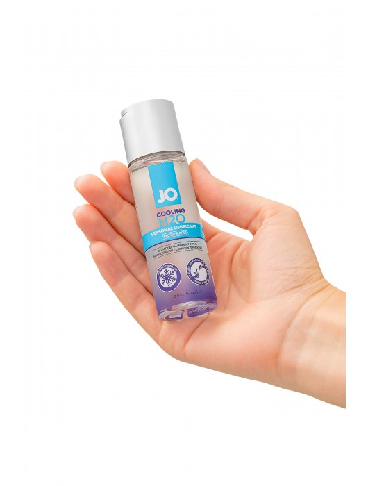 Охлаждающий лубрикант на водной основе JO Personal Lubricant H2O COOLING - 60 мл. - System JO - купить с доставкой в Сочи