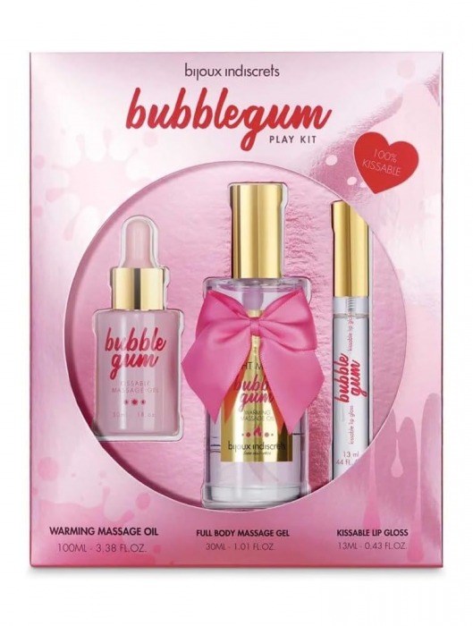 Набор средств для массажа и ласк Bubblegum Play Kit - Bijoux Indiscrets - купить с доставкой в Сочи