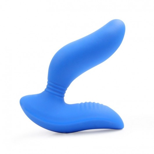 Синий вибромассажер простаты 3,5’’ Curve P-spot Massager - 12 см. - Erokay - в Сочи купить с доставкой