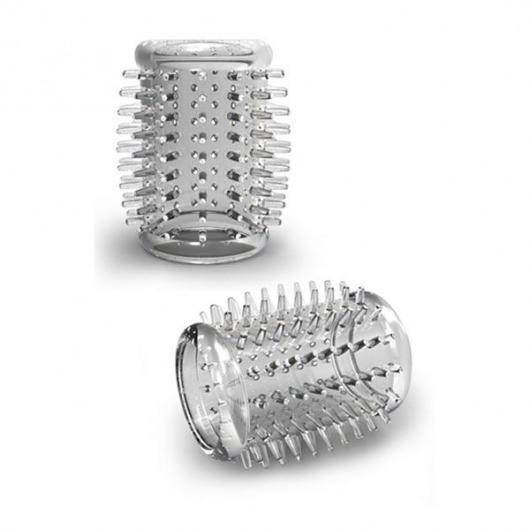 Прозрачная насадка с шипами STAY HARD COCK SLEEVE 01 CLEAR - Blush Novelties - в Сочи купить с доставкой