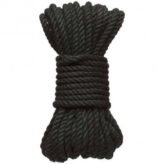 Черная верёвка для связывания и фиксации Bind Tie - 9,14 м. - Doc Johnson - купить с доставкой в Сочи