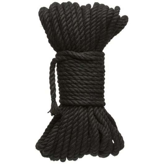 Черная верёвка для связывания и фиксации Bind Tie - 15,24 м. - Doc Johnson - купить с доставкой в Сочи