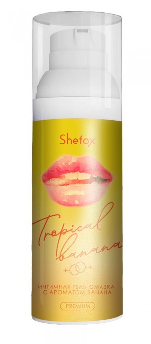 Интимная гель-смазка Shefox Premium «Тропический банан» - 50 мл. - Shefox - купить с доставкой в Сочи