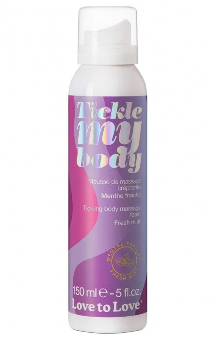 Массажная хрустящая пенка Tickle My Body Fresh Mint с ароматом мяты - 150 мл. - Love to Love - купить с доставкой в Сочи