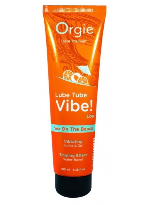 Гель с эффектом вибрации Lube Tube Vibe Low Sex On The Beach - 100 мл. - ORGIE - купить с доставкой в Сочи