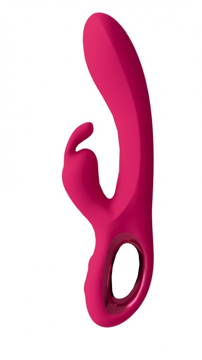 Малиновый вибратор-кролик Chill - 21 см. - Lola Games
