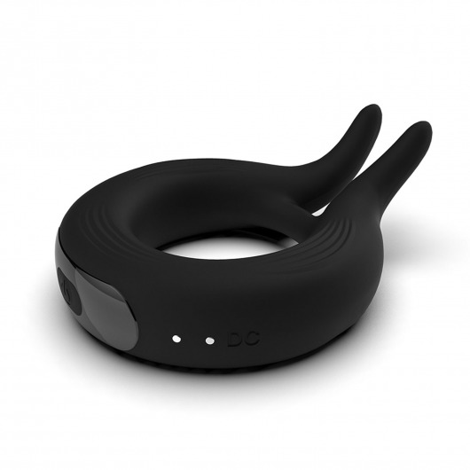 Черное эрекционное кольцо Marry Me Rechargeable Vibrating Cockring - Adrien Lastic - в Сочи купить с доставкой